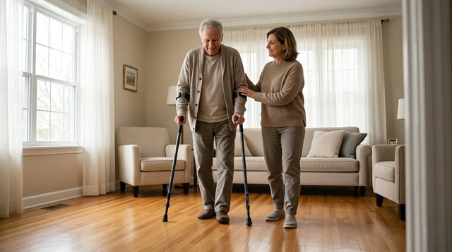 A Caregiver's Guide to Supporting Someone Who Uses Crutches