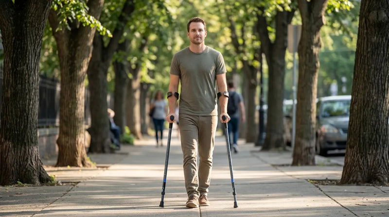 ankylosing spondylitis in motion forearm crutches