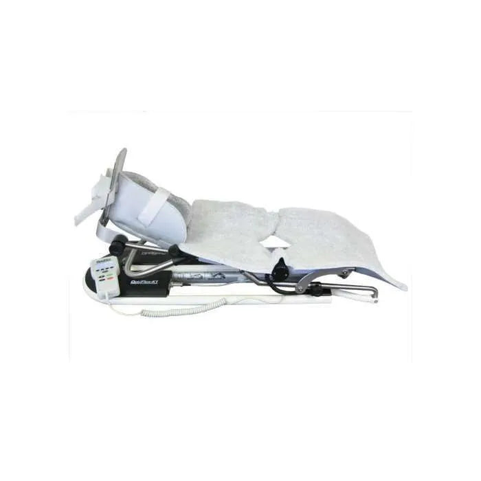 Motorized leg rehabilitation equipment.