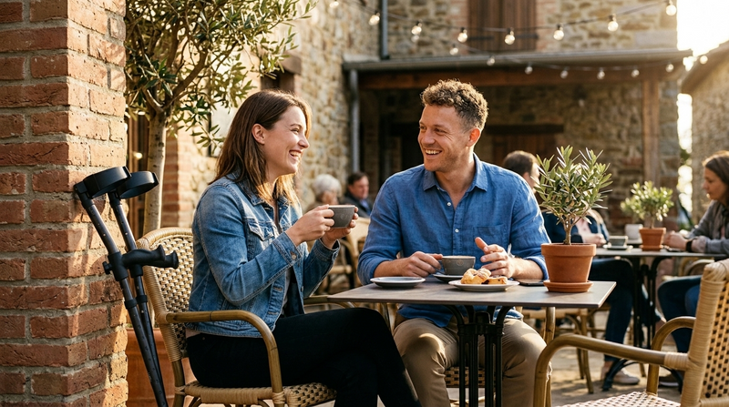 dating while using crutches in motion forearm