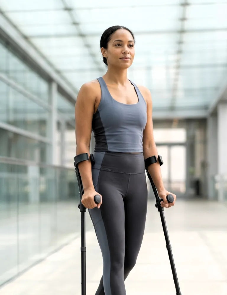 in-Motion Forearm Crutches Spring Assisted Ergonomic Comfortable