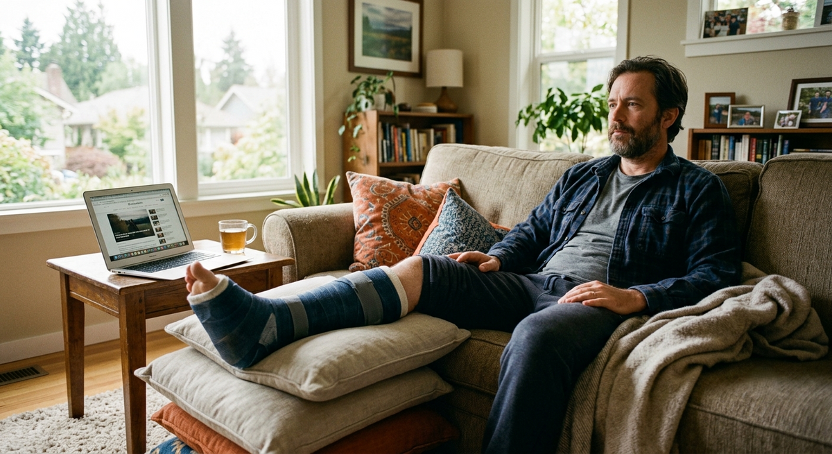recovering from broken leg