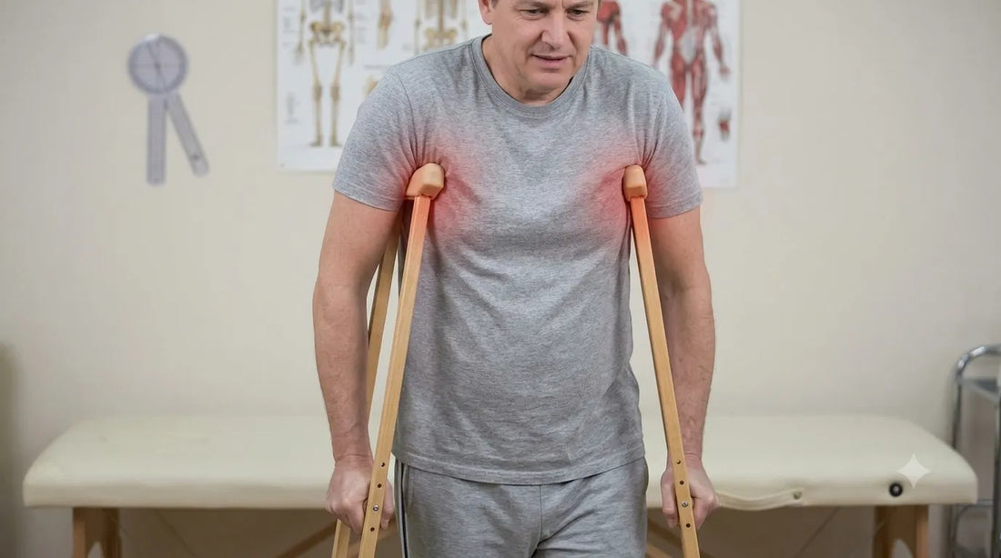 Painful a frame crutches