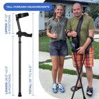 People outdoors using in-Motion Pro rigid-post forearm crutches