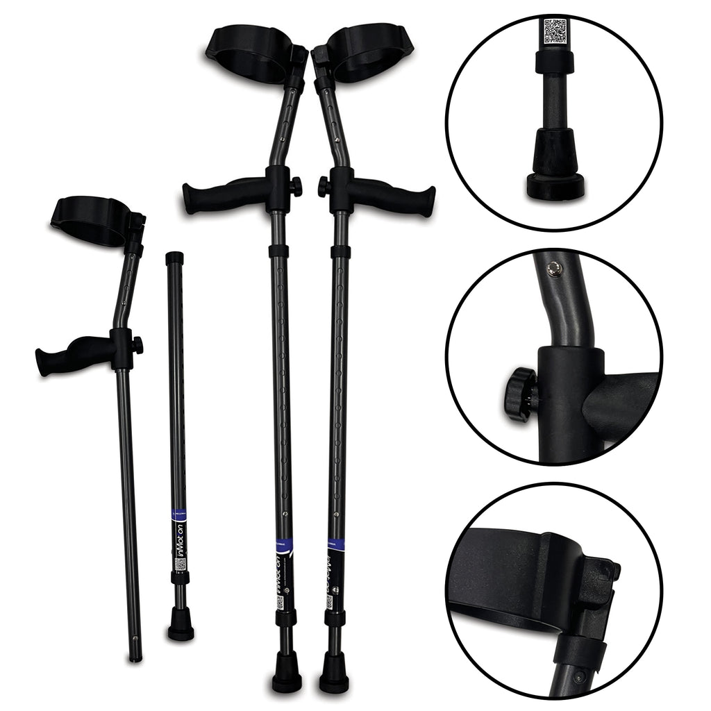 Single in-Motion Pro Forearm Crutch — One Crutch Only