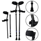 Single in-Motion Pro Forearm Crutch — One Crutch Only