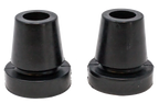 Pair of in-Motion articulating rubber crutch tips
