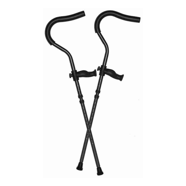 Pair of in-Motion Pro rigid-post underarm crutches