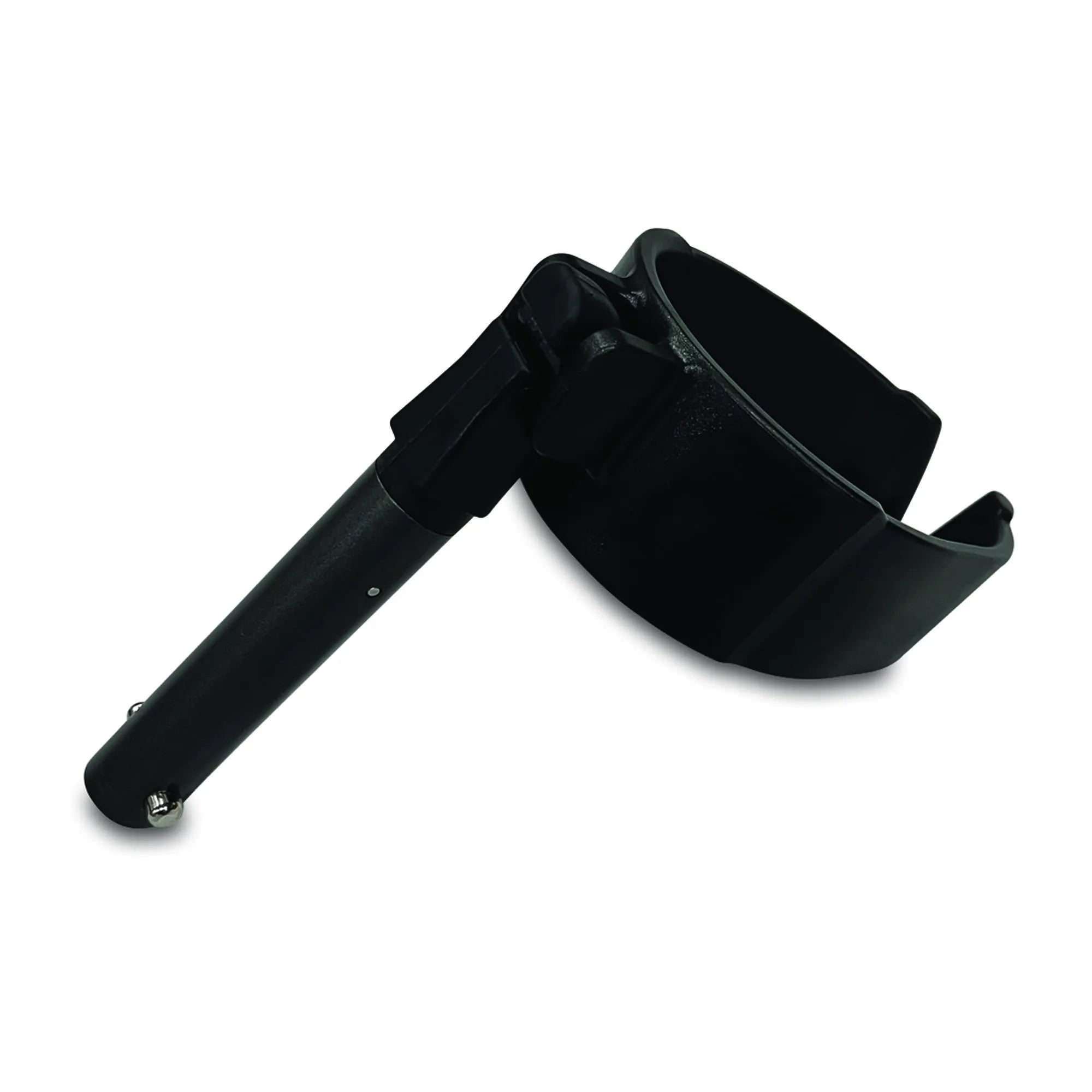 in-Motion forearm crutch cuff shown fitted with a cuff clip