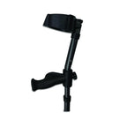 Upper section of an in-Motion Pro forearm crutch on white background