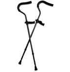 Pair of lightweight aluminum In-Motion Freedom crutches for teens and short adults