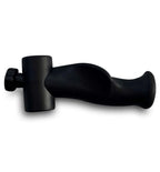 Contoured left and right ergonomic crutch handle for a neutral wrist position