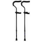 Two In-Motion Freedom crutches side by side, 300 lb weight capacity