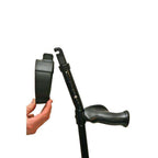 in-Motion forearm crutch cuffs, standard and large sizes, close-up
