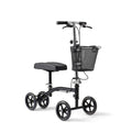 Gen 4 standard knee walker with 8-inch wheels, padded knee rest and basket
