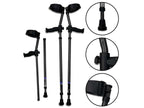 in-Motion Pro forearm crutches showing ergonomic design elements