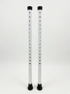 Pair of in-Motion tall white rigid crutch posts
