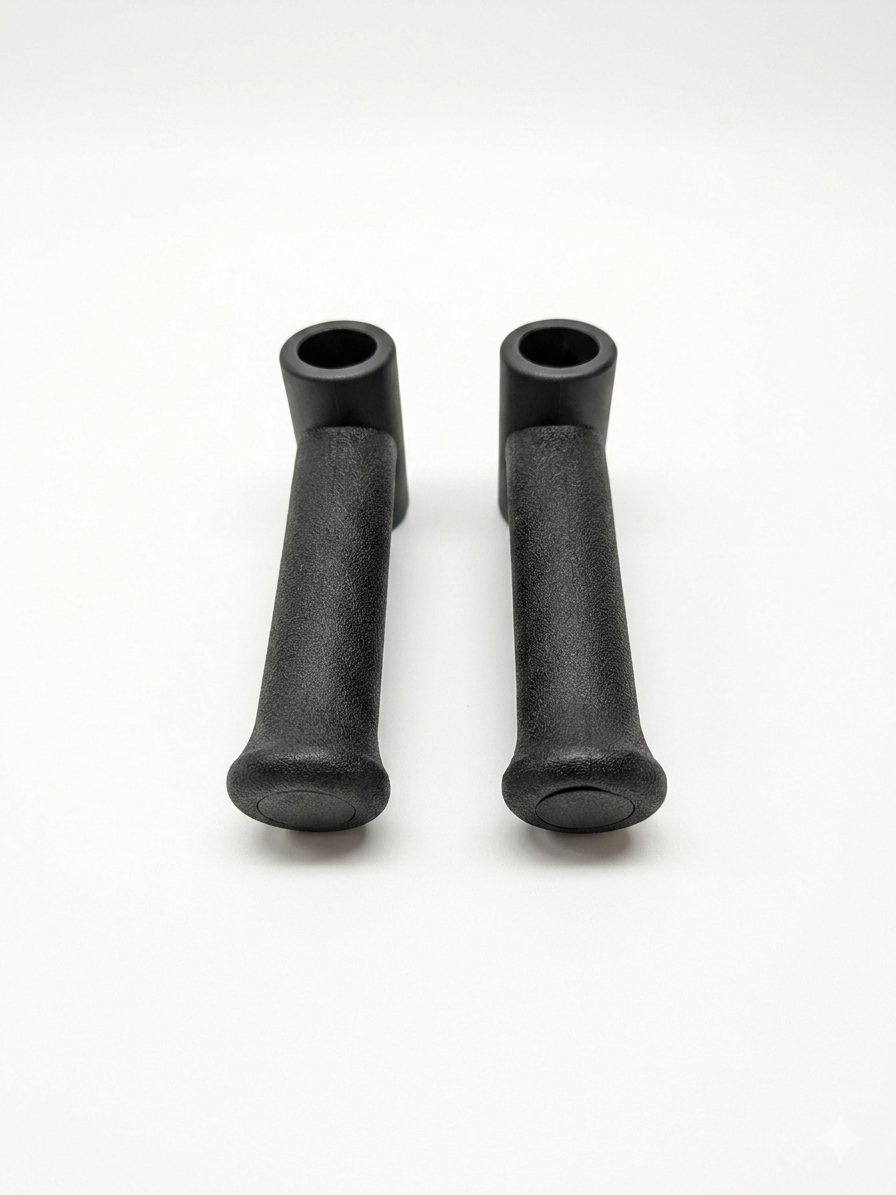 in-Motion round replacement crutch handle, front view