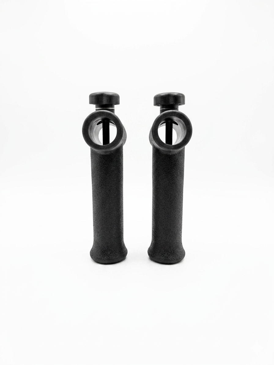 in-Motion round replacement crutch handle, close-up