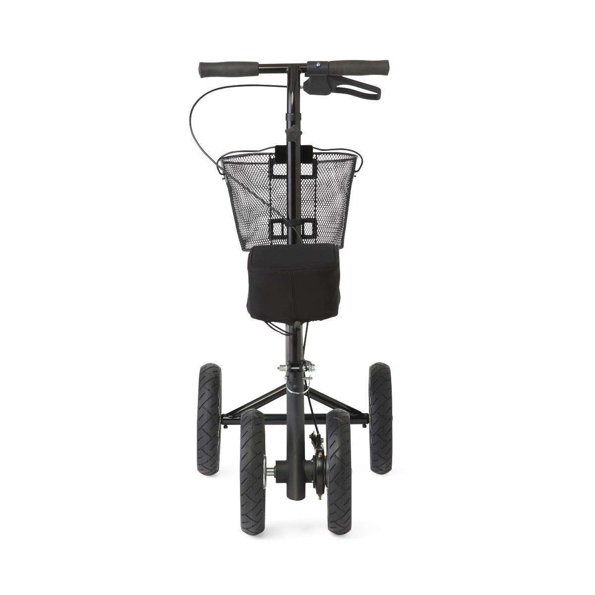 Medline all-terrain knee walker with basket on white background