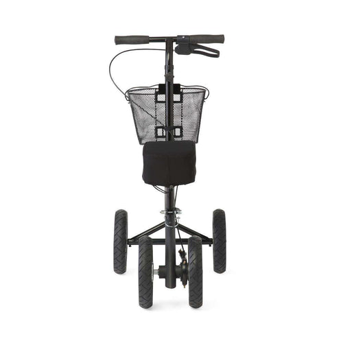 Medline all-terrain knee walker with basket on white background