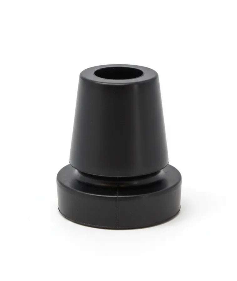 Close-up of one in-Motion articulating rubber crutch tip