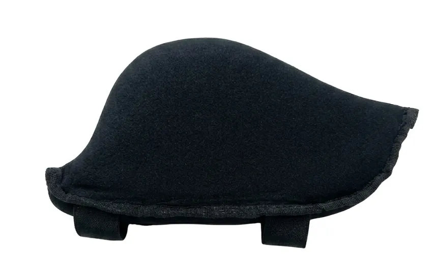 in-Motion underarm crutch pad shown inside-out