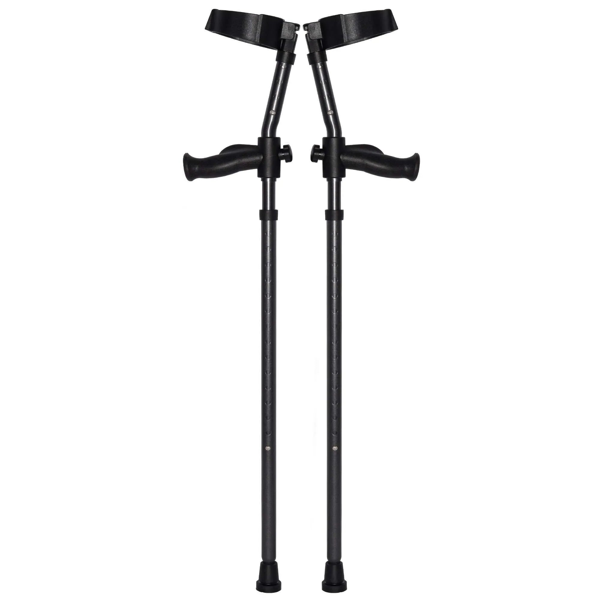 Pair of in-Motion Pro rigid-post forearm crutches