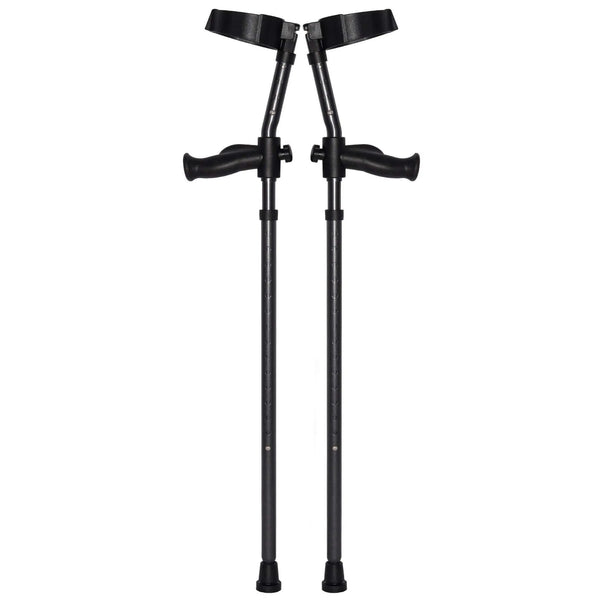 Pair of in-Motion Pro rigid-post forearm crutches