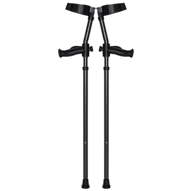 Pair of in-Motion Pro rigid-post forearm crutches